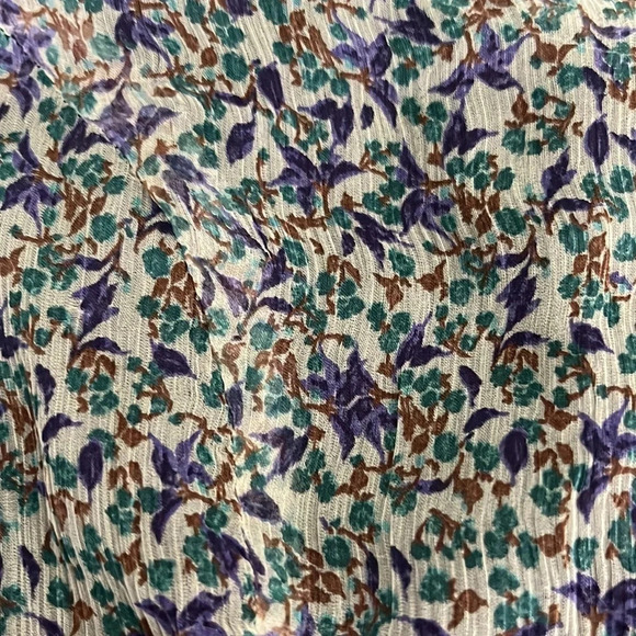 Zara Basic 100% Silk Bubble Hem Sleeveless Floral Dress - NEW - Size Medium - Picture 8 of 10